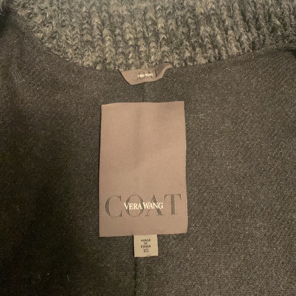 Vera Wang wool and faux leather coat, XS - Picture 4 of 4